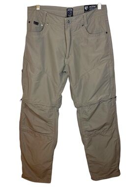 Kuhl Liberator Convertible Hiking Pants Khaki 32x30 Zip Off Cargo